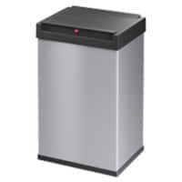 Hailo Big-Box Swing L Papierkorb 35 L Silber Kunststoff, Stahl