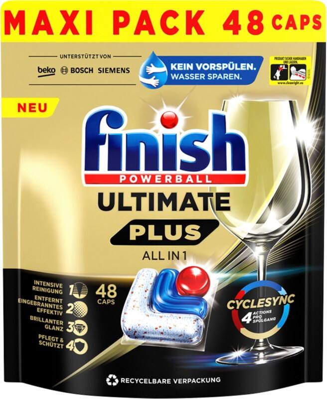 Finish Ultimate Plus Spülmaschinentabs Tabs 48 Stück