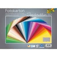 Folia Farbiges Papier Farbig Assortiert Fotokarton 300 g/m² 6125/50 99 50 Blatt