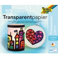Folia Bastelpapier Farbig Assortiert Transparentpapier 42 g/m² 800 25 Stück à 10 Blatt