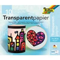 Folia Bastelpapier Farbig Assortiert Transparentpapier 42 g/m² 800 25 Stück à 10 Blatt