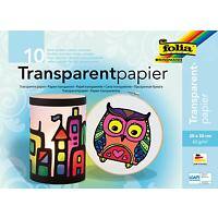 Folia Bastelpapier Farbig Assortiert Transparentpapier 42 g/m² 888 25 Stück à 10 Blatt