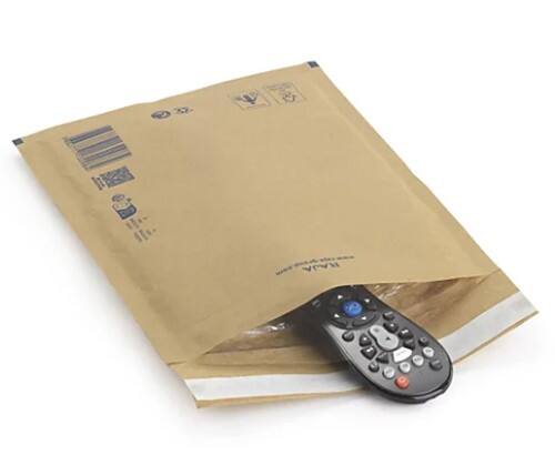 Pochette d’envoi à bulles RAJA Brun Sans Fenêtre 260 mm (H) Fermeture à rabat 75 g/m² Recyclé 100 Unités