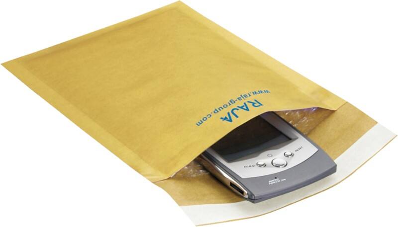 Pochette d’envoi à bulles RAJA Brun Sans Fenêtre 330 mm (H) Fermeture à rabat 75 g/m² Recyclé 100 Unités