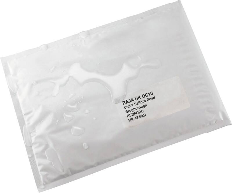 Pochette d’envoi à bulles RAJA Blanc Avec Fenêtre 205 mm (H) Autocollante 75 g/m² 100 Unités