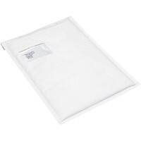 RAJA Pochette d’envoi à bulles Papier Kraft, Film en polyéthylène Blanc Avec Fenêtre 340 (l) x 225 (H) mm Fermeture à rabat 78 g/m² 100 Unités