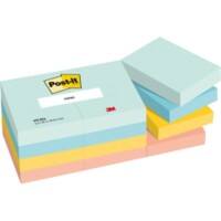 Notes adhésives Post-it Beachside Colour Collection Assortiment 38 x 51 mm 12 Blocs de 100 Feuilles