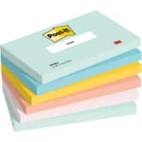 Post-it Haftnotizen Beachside Colour Collection 127 x 76 mm Farbig sortiert 6 Stück à 100 Blatt