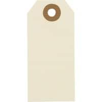 RAJA Étiquettes américaines Carton Beige 3,8 x 8 cm 1000 Unités