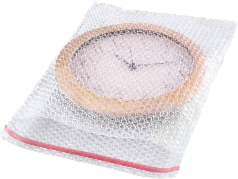 RAJA Luftpolster-Luftpolster-Versandtaschen LDPE (Polyethylen niedriger Dichte) Transparent 400 mm (H) Abziehstreifen 80 Mikron 200 Stück