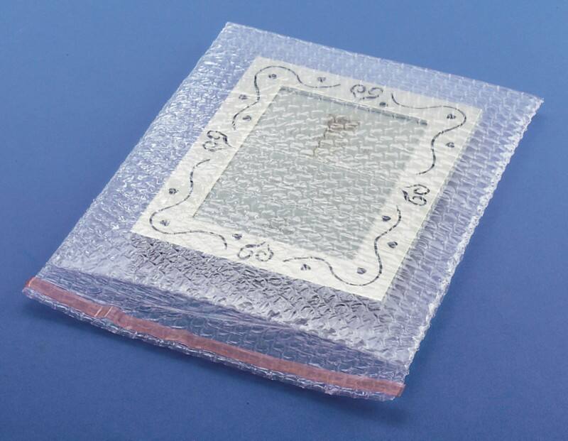 RAJA Luftpolster-Luftpolster-Versandtaschen LDPE (Polyethylen niedriger Dichte) Transparent 250 mm (H) Abziehstreifen 70 g/m² 80 Mikron 300 Stück