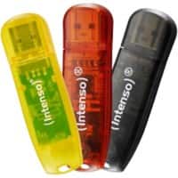 INTENSO USB-Stick 3502483 Gelb, Rot, Schwarz 32 GB 3 Stück