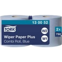 Tork Wischtuchrolle W1, W2 2-lagig 2 Rollen à 750 Blatt