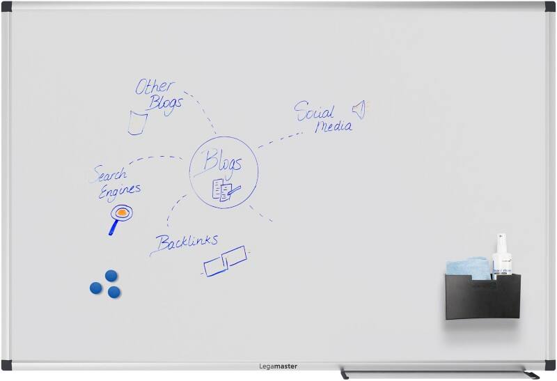 Legamaster UNITE PLUS Whiteboard Magnetisch Emaille Einseitig 90 (B) x 60 (H) cm