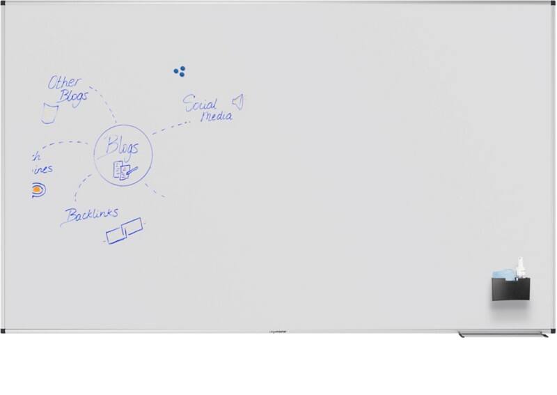 Tableau blanc Legamaster UNITE PLUS Magnétique Émail Simple face 200 (L) x 120 (H) cm