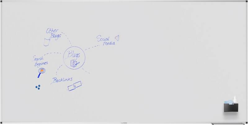 Tableau blanc Legamaster UNITE PLUS Magnétique Émail Simple face 240 (L) x 120 (H) cm