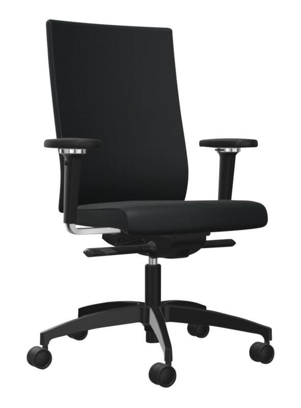 Chaise de bureau @Just NPR Dauphin Mécanisme synchrone Tissu Accoudoirs 4D Noir 125 kg AJ 4875_NPR NL7