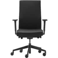 Chaise de bureau Trendoffice SC 9248 NL6 Mécanisme synchrone Accoudoirs 2D Assise réglable en hauteur Tissu Noir 420 mm - 530 mm 125 kg