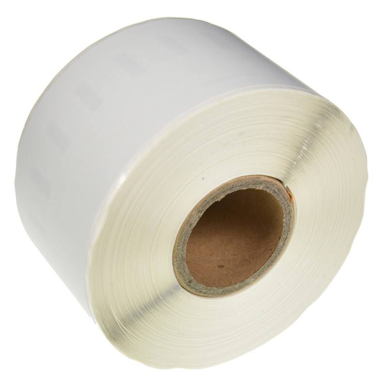 Rouleau d'étiquettes LW Compatible DYMO 99019 RL-D-99018T Autocollantes Noir sur Blanc 65 mm 110 Étiquettes