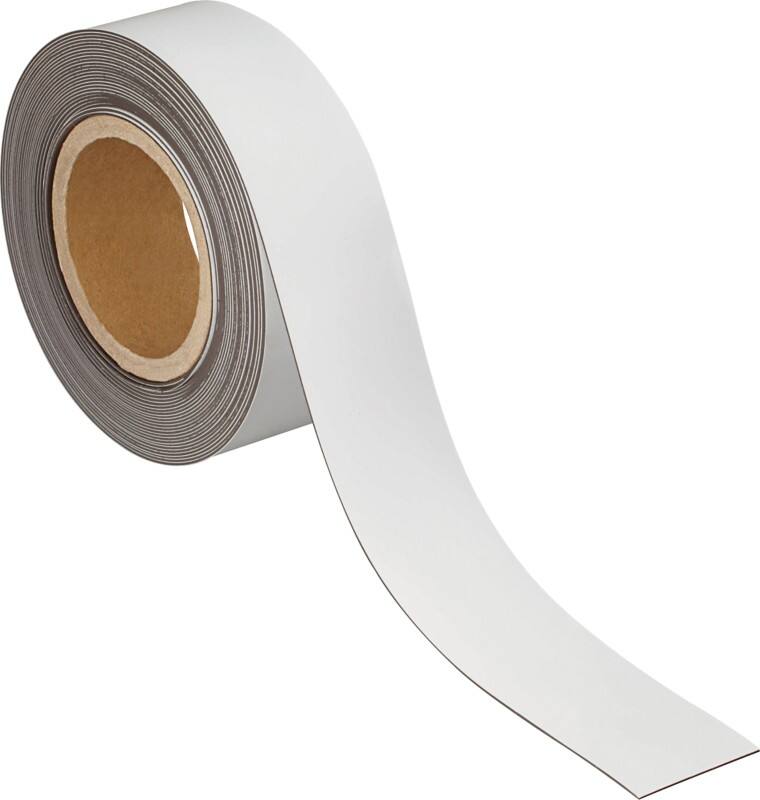 Maul Magnetband Magnetisch 5 cm Weiss 6524902 10 m