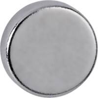Aimants Maul Neodymium Rond Argenté clair 2.5 kg Capacité de charge 10 mm 10 Unités