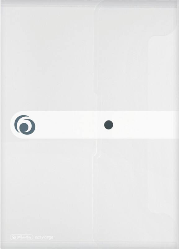 herlitz easy orga to go Dokumentenmappe docfoldPP Druckknopf Polypropylen Hochformat 23,9 (B) x 32,9 (T) x 0,6 (H) cm Transparent 11206653