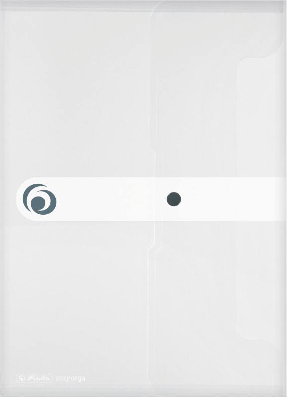 herlitz easy orga to go Dokumententaschen docfoldPP Druckknopf Polypropylen Hochformat 18 (B) x 25,2 (T) x 0,6 (H) cm Transparent 11207065