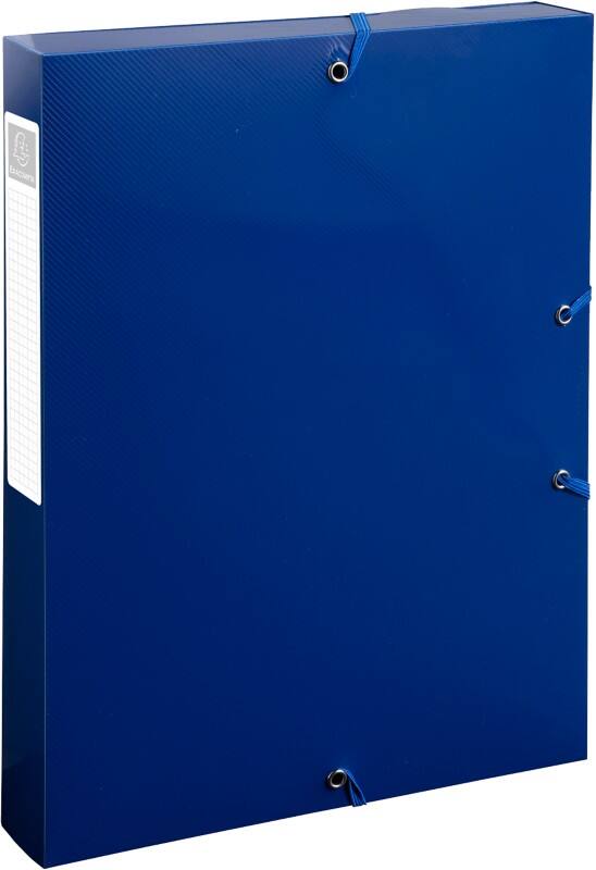 Boîte de classement Exacompta BEE BLUE 59142E PP (Polypropylène) Recyclé Bleu marine 25 (l) x 4 (p) x 33 (h) cm