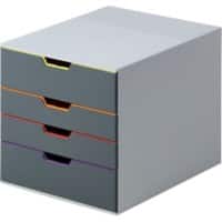 DURABLE Schubladenbox Kunststoff Grau