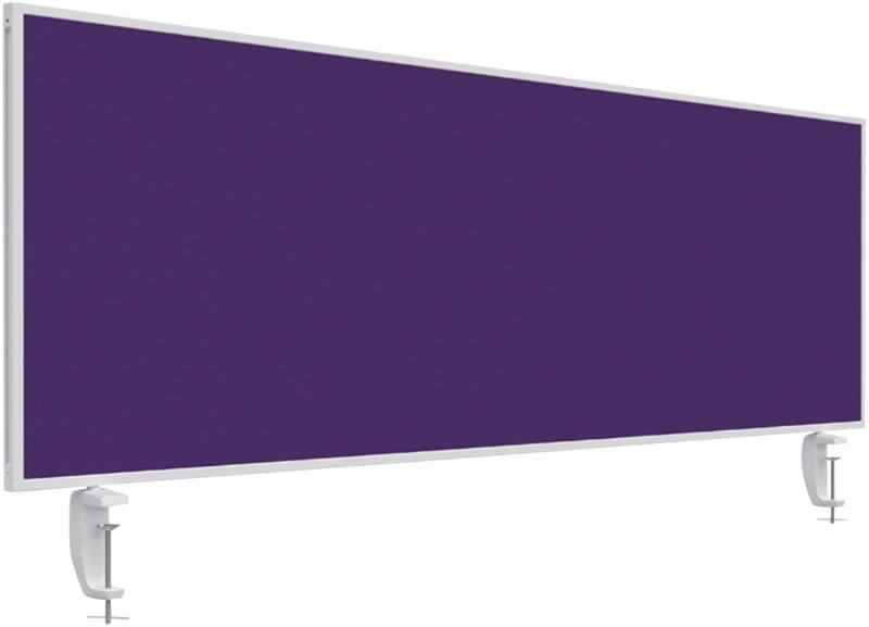 magnetoplan VarioPin  Tischpartition Aluminium, Filz Violett 1.600 x 48 x 500 mm