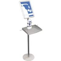 magnetoplan Desinfektionsstation 1102600 Manuell Bodenmontage Silber Metall