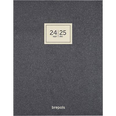 Brepols Terminkalender 2025 1 Woche / 2 Seiten 21,5 (B) x 27,6 (H) cm Schwarz