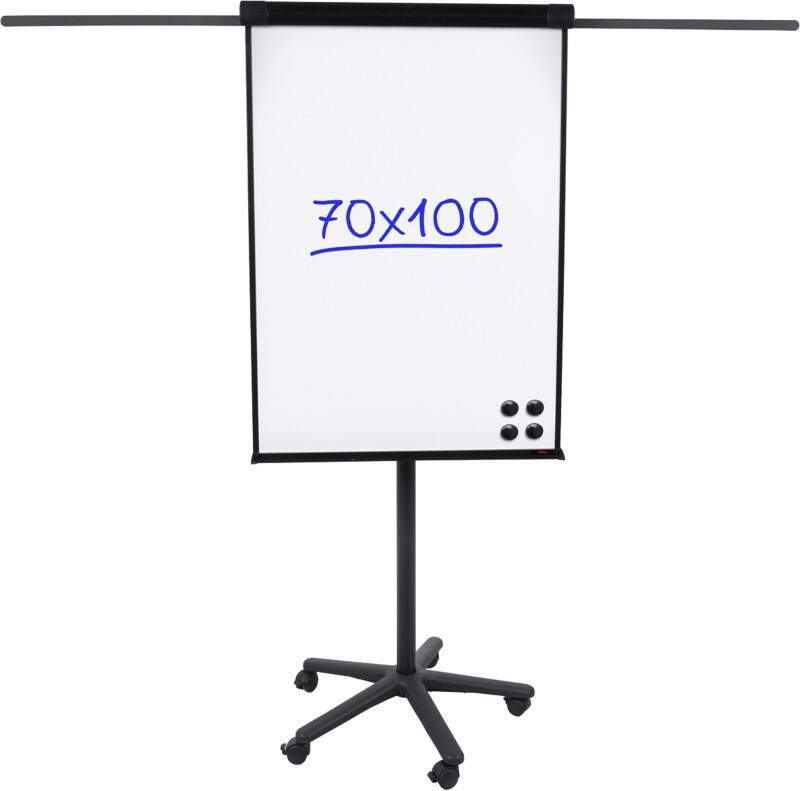 Tableau mobile Viking Magnétique Acier, bois 70 (l) x 100 (H) cm Noir