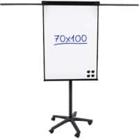 Viking Magnetisch Flipchart Stahl, Holz 70 (B) x 100 (H) cm Schwarz