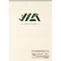 AURORA Shine Bright & Recycled Notizbuch A4 Liniert Doppeldraht Natural Fibres Softcover Creme Perforiert 100 Seiten
