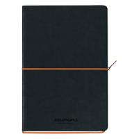 AURORA Tesoro Notebooks Notizbuch A5 Liniert Genäht Seitlich gebunden Papier Softcover Schwarz Nicht perforiert 192 Seiten