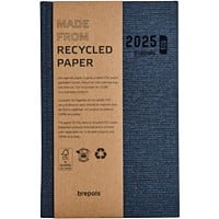 Agenda Brepols 2024 A5 1 jour par page Papier Bleu Non rechargeable