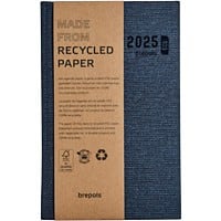 Brepols ECOday Terminplaner 2025 A5 1 Tag / 1 Seite Blau