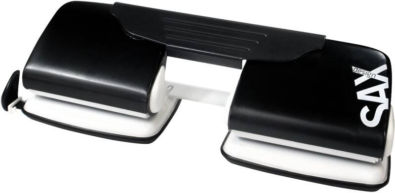 SAX 300 4 Löcher Locher Metall 15 Blatt 300 Schwarz A4