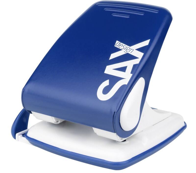 SAX 518 2 Löcher Locher Metall 40 Blatt 518 Blau A4