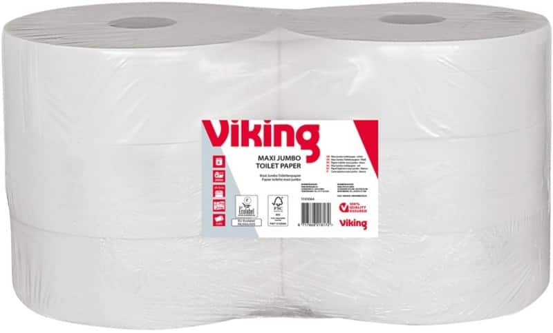 Papier toilette Viking Maxi Jumbo  2 épaisseurs 1193064 6 Rouleaux de 1117 Feuilles 