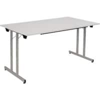 Sodematub Klapptisch Grau Stahl 140 x 80 x 74 mm