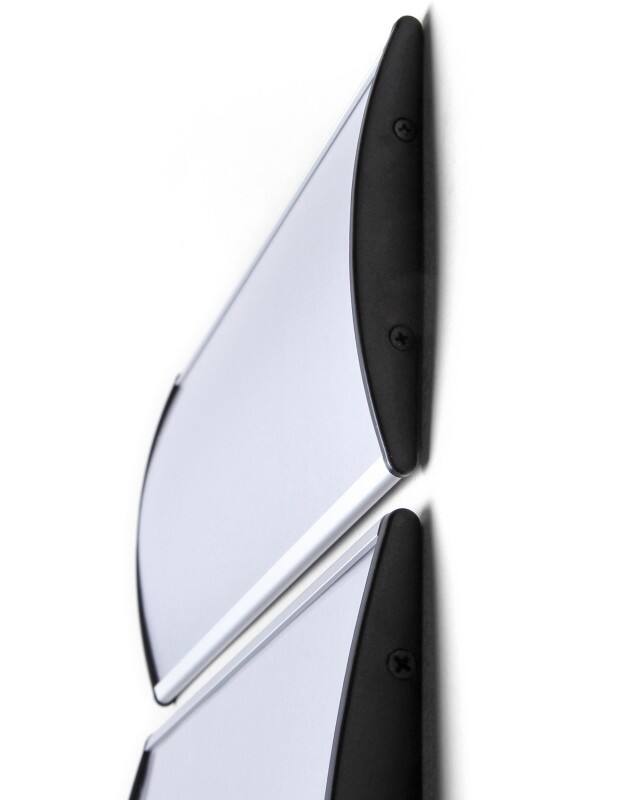 Panneau d'information SHOWDOWN Incurvé A4 30,2 x 2,2 x 21,4 cm (l x p x h) Argenté