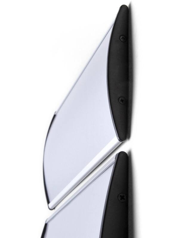 Panneau d'information SHOWDOWN Incurvé A6 15,3 x 1,6 x 10,9 cm (l x p x h) Argenté