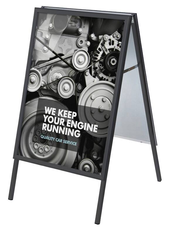 Stop-trottoir SHOWDOWN 50 x 70 cm Aluminium Noir ZP50x70G32MEC9005