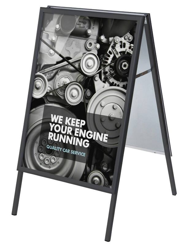 Stop-trottoir SHOWDOWN 70 x 100 cm Aluminium Noir ZP70x100G32MEC9005