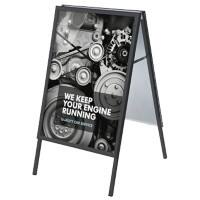Stop-trottoir SHOWDOWN 70 x 100 cm Aluminium Noir ZP70x100G32MEC9005