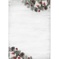 Papier à lettre Sigel Scandinavian Christmas A4 Rouge, vert 90 g/m² 100 Unités