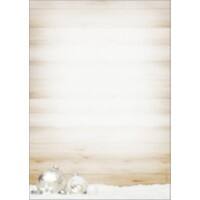 Sigel Briefpapier Cozy Christmas A4 90 g/m² Beige, Weiss 100 Stück