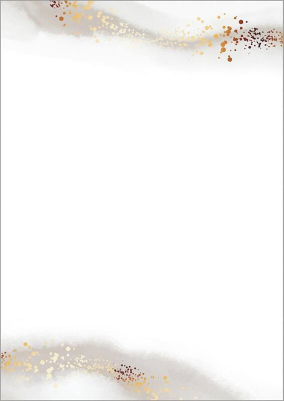 Papier à lettre Sigel Water color gold beige Blanc 100 unités